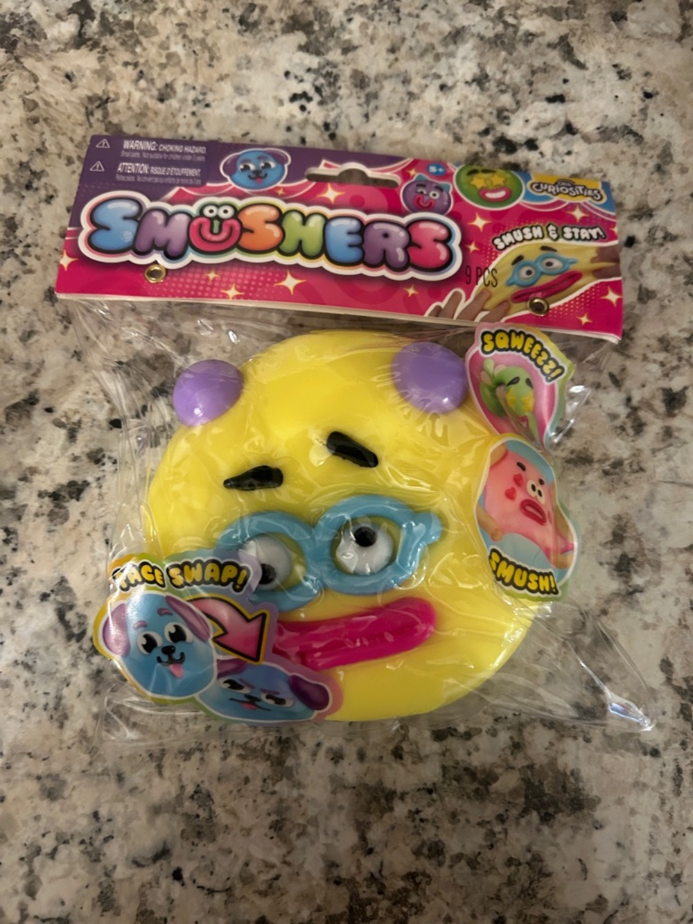 Orb Curiosities Smushers VIRAL Squishy Fidget Squeeze Toy Yellow